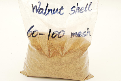Walnut shell powder face